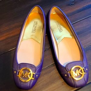 Purple Michael Kors flats Size 7